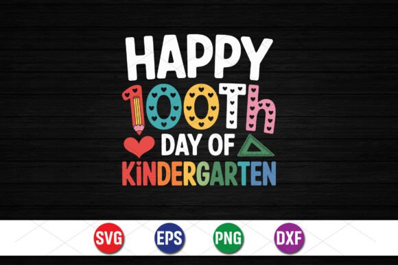 100th Day SVG: Graphics for T-Shirt Designs