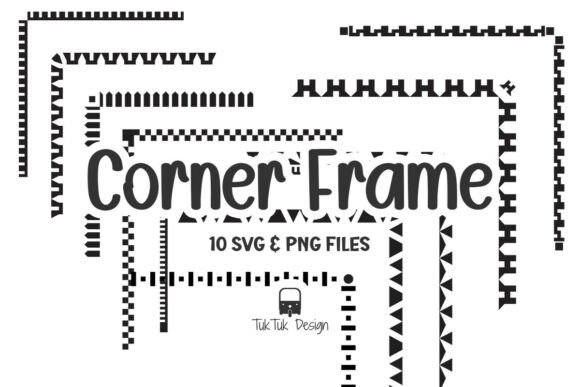 Corner Frame Border Shape: Graphics & Decorative Elements