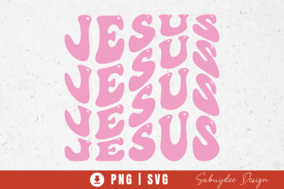 Jesus Groovy SVG PNG: Graphics for T-Shirt Designs
