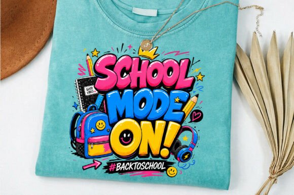 School Mode Graphics for T-Shirt Designs