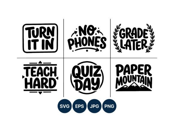School Motivation Hand Lettering Phrases Graphics and Illustrations Review