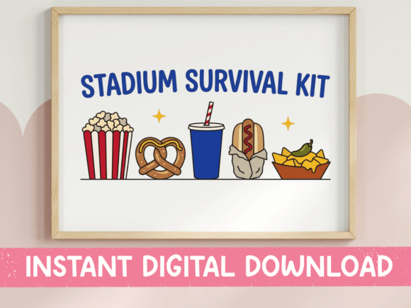 Stadium Survival Kit SVG for T-Shirt Designs & Graphics