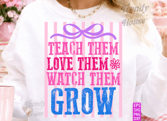 Striped Kindness Teacher Graphics for T-Shirt Designs