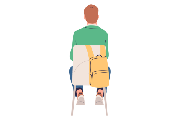Student Rear View Graphics & Illustrations Review